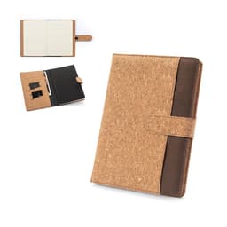 Fielding – A5 folder in cork and recycled polyester (100% rPET) with removable notebook
