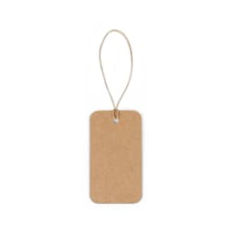 Label Rectangular – Label made from 100% recycled paper (700 g/m²) in a rectangular shape