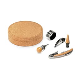 Moreto – Wine set with 4 pieces in bamboo, stainless steel and ABS