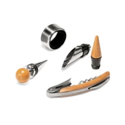 Moreto – Wine set with 4 pieces in bamboo, stainless steel and ABS