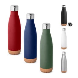 Solberg – Stainless steel thermos and cork base 560 mL
