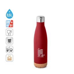 Solberg – Stainless steel thermos and cork base 560 mL