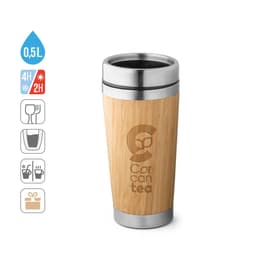 Pietro – Bamboo and stainless steel travel cup 500 mL