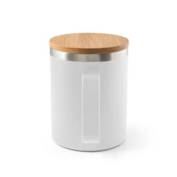 Lauda – Mug in 90% recycled stainless steel with bamboo lid 420 mL