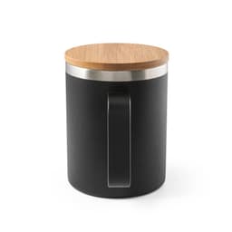 Lauda – Mug in 90% recycled stainless steel with bamboo lid 420 mL