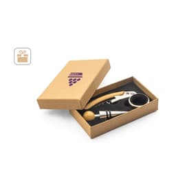 Savory – Bamboo and stainless steel wine set