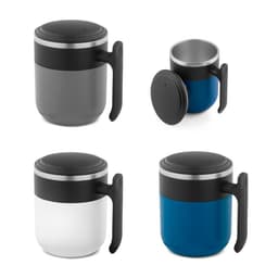 Maldini – Travel mug with a stainless steel interior and a matt finish, 400 mL