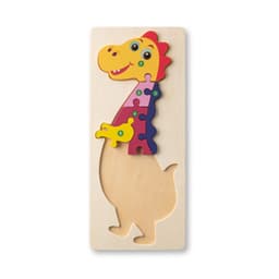 Diplodoco – Dinosaur-shaped puzzle in pine plywood
