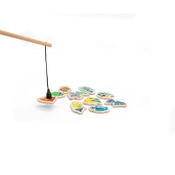 Fishy – Fishing game consisting of 10 wooden fish, ideal for children