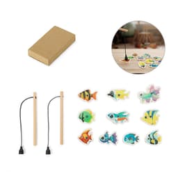 Fishy – Fishing game consisting of 10 wooden fish, ideal for children