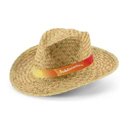 Jean Rib – Natural straw hat with sublimated elastic band