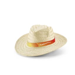 Edward Rib – Natural straw hat with sublimated elastic band