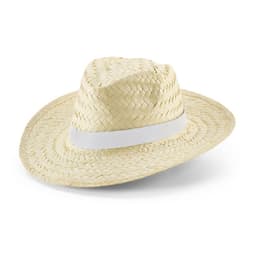 Edward Rib – Natural straw hat with sublimated elastic band