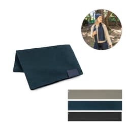 Serenity – Scarf in recycled polyester (100% rPET) with a stitched detail for personalisation