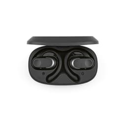 Aerotunes earbuds in a black charging case, featuring an open ear design and ergonomic fit.