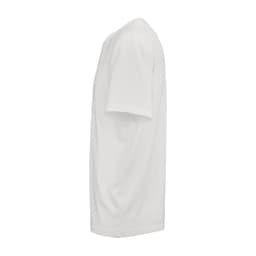 A white Maya jersey t-shirt made from 100% organic cotton, featuring short sleeves and a simple design.