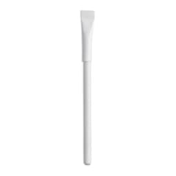 A white applicator stick with a flat, textured tip and a long handle, featuring a simple, clean design.