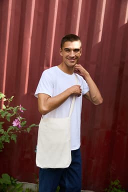 Neutral Twill Sling Bag