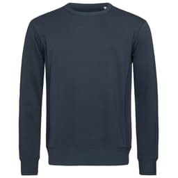 A dark green men's active sweatshirt with long sleeves and a crew neckline, featuring a logo.