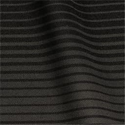 A close-up of a textured fabric in dark olive with subtle stripes, suitable for a men's polo shirt.