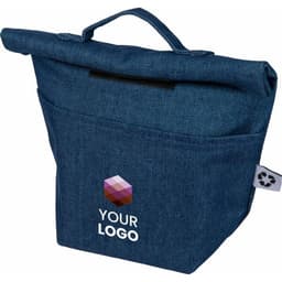 Recycled denim cooler roll-top bag Mira