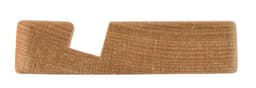 A beech wood phone holder featuring a natural wood finish with textured grain details and a unique shape.