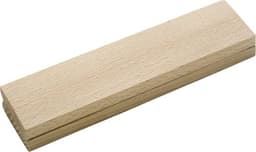 A wooden writing set in a natural light wood finish, featuring a simple, rectangular design with a smooth surface.