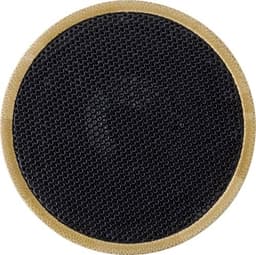 A round bamboo wireless speaker featuring a black mesh speaker grille and a natural bamboo surround.
