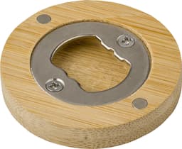 Bamboo magnet with bottle opener Ace