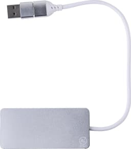 Recycled aluminium USB Hub Layton