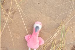 Plush flamingo Alicia