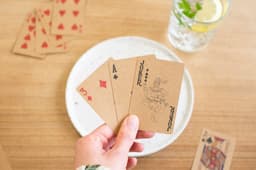 Recycled carton card decks Arwen