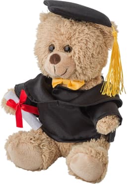 Plush graduation bear Magnus