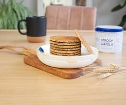 Tin including Dutch waffles