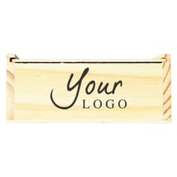 Wooden box with game set