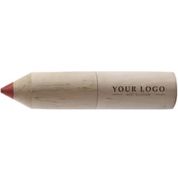 Wooden tube with pencils