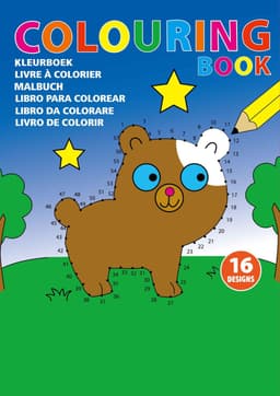 Cardboard colouring book
