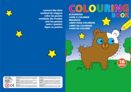 Cardboard colouring book