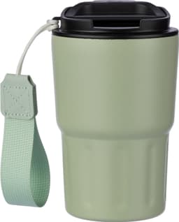 Stainless steel double walled mug Louisa
