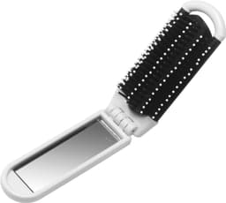ABS hair brush with mirror
