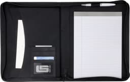 A4 PVC Zipped folder.