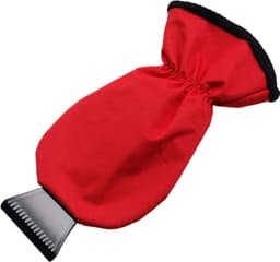 ABS ice scraper and polyester glove