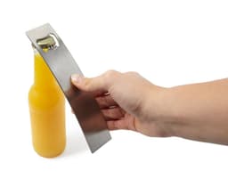 Stainless steel bottle opener