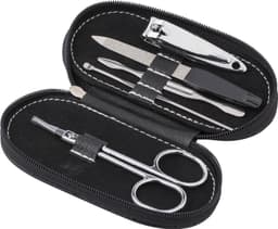 PVC pouch with manicure set