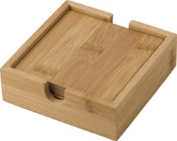 Bamboo coaster set