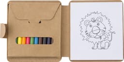 Cardboard colouring set