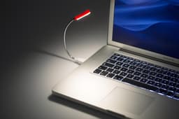 ABS and metal laptop light