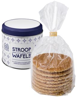 Tin including Dutch waffles