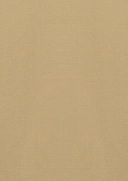 A tan men's short sleeve shirt with a textured fabric, featuring a logo.
