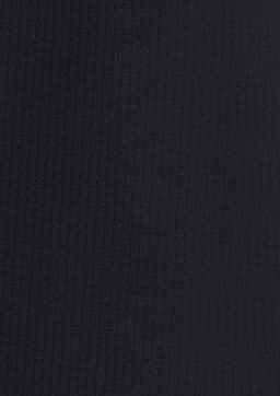 A textured black long sleeve shirt with a button-up design and a branding logo.